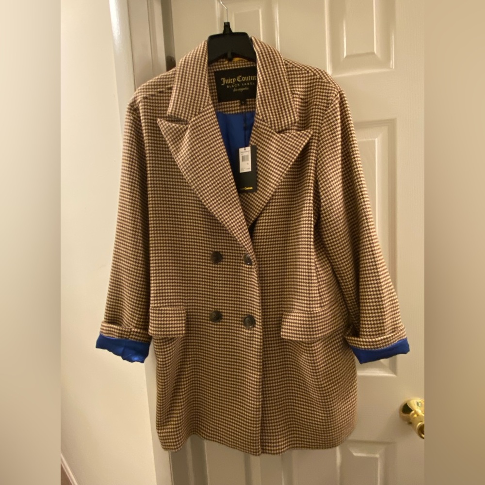 NWT, XL, never worn Juicy Couture Houndstooth Coat